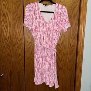 INC International Concepts Pink/White Mini Dress SZ Med New w/tags